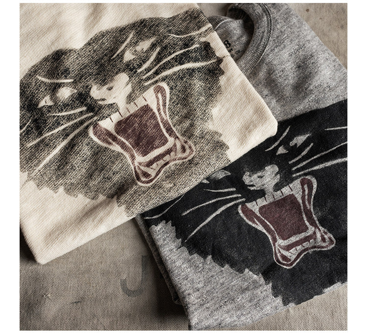 ２色展開◆CCCプリズナー ブラックパンサー染み込みプリントＴシャツ◆XS～3XL