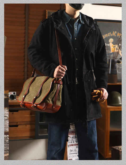 ▲ヴィンテージ復刻 イタリア産スウェードレザーM-51 フィッシュテイルコート▼