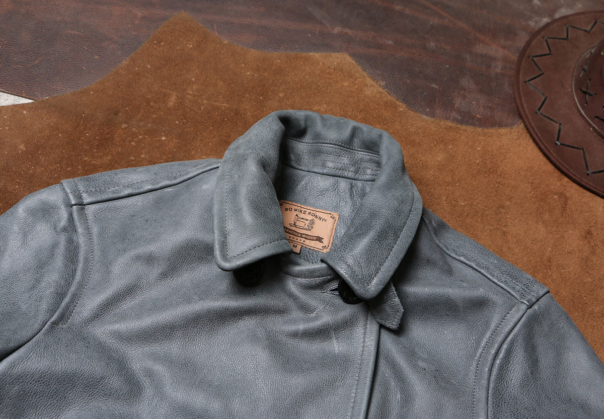 絶妙な色味のブルーグレー◇ヴィンテージ復刻  1.8㎜ USネイビーPコート▼M～4XL