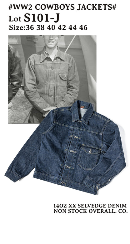 ▲1st型 506モディファイモデル/14OZ セルビッチデニムジャケット▼サイズ36～46