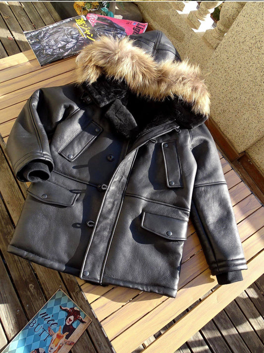 ★ヴィンテージ復刻デザイン N3B ムートンフライトジャケット★S～4XL