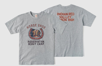 ２色展開◆indian red union highプリント Ｔシャツ◆S～2XL
