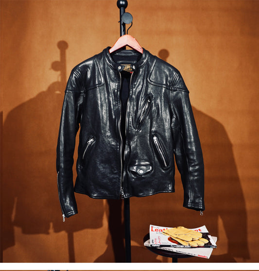 ▲ビンテージ復刻 植物タンニン鞣し ウォッシュ加工シープレザー シングルライダース ジャケット▼S～4XL