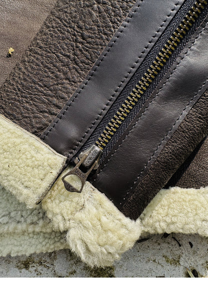 ２色展開★B-6 ムートン フライトジャケット★