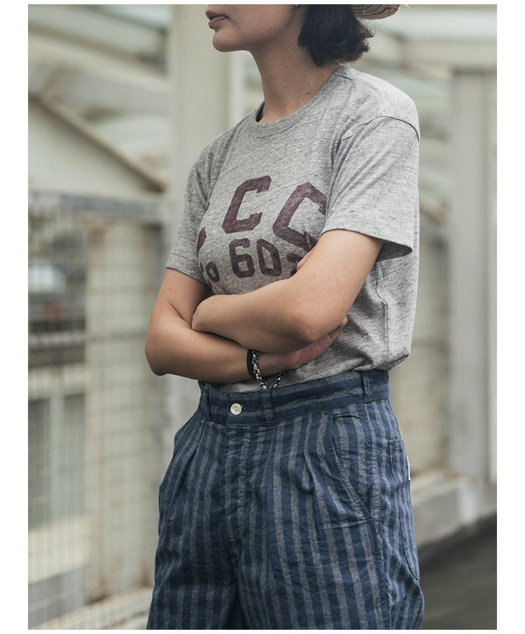 ２色展開◆CCCプリズナー 染み込みプリントＴシャツ◆XS～3XL