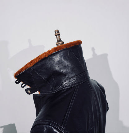 ★ヴィンテージ復刻 ホースハイドレザー B-2フライトジャケット★S～4XL