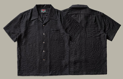 ２色展開△ジャガード 半袖 アロハシャツ▽S～3XL