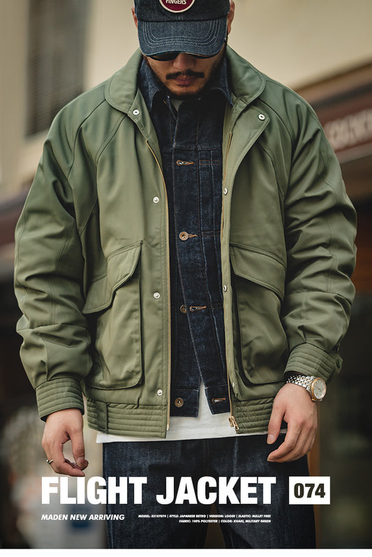 ２色展開◆U.S.ARMY復刻 モディファイフライトジャケット メンズ◆S～2XL