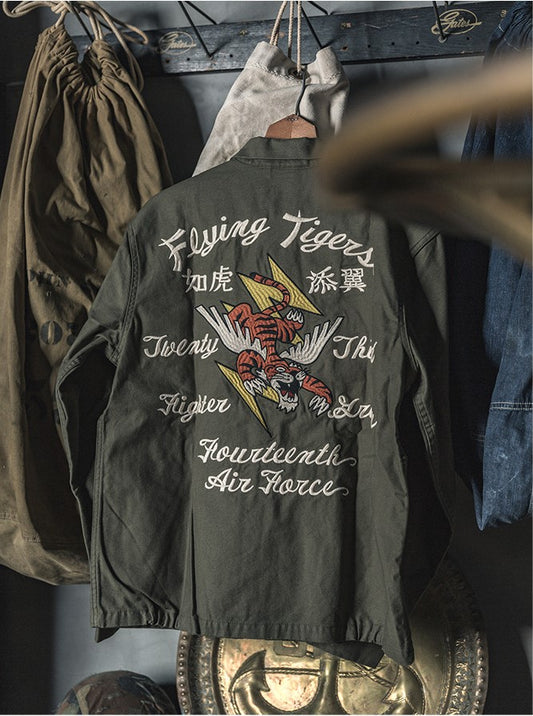 △ヴィンテージ復刻デザイン FLYING TIGERベトジャン▽