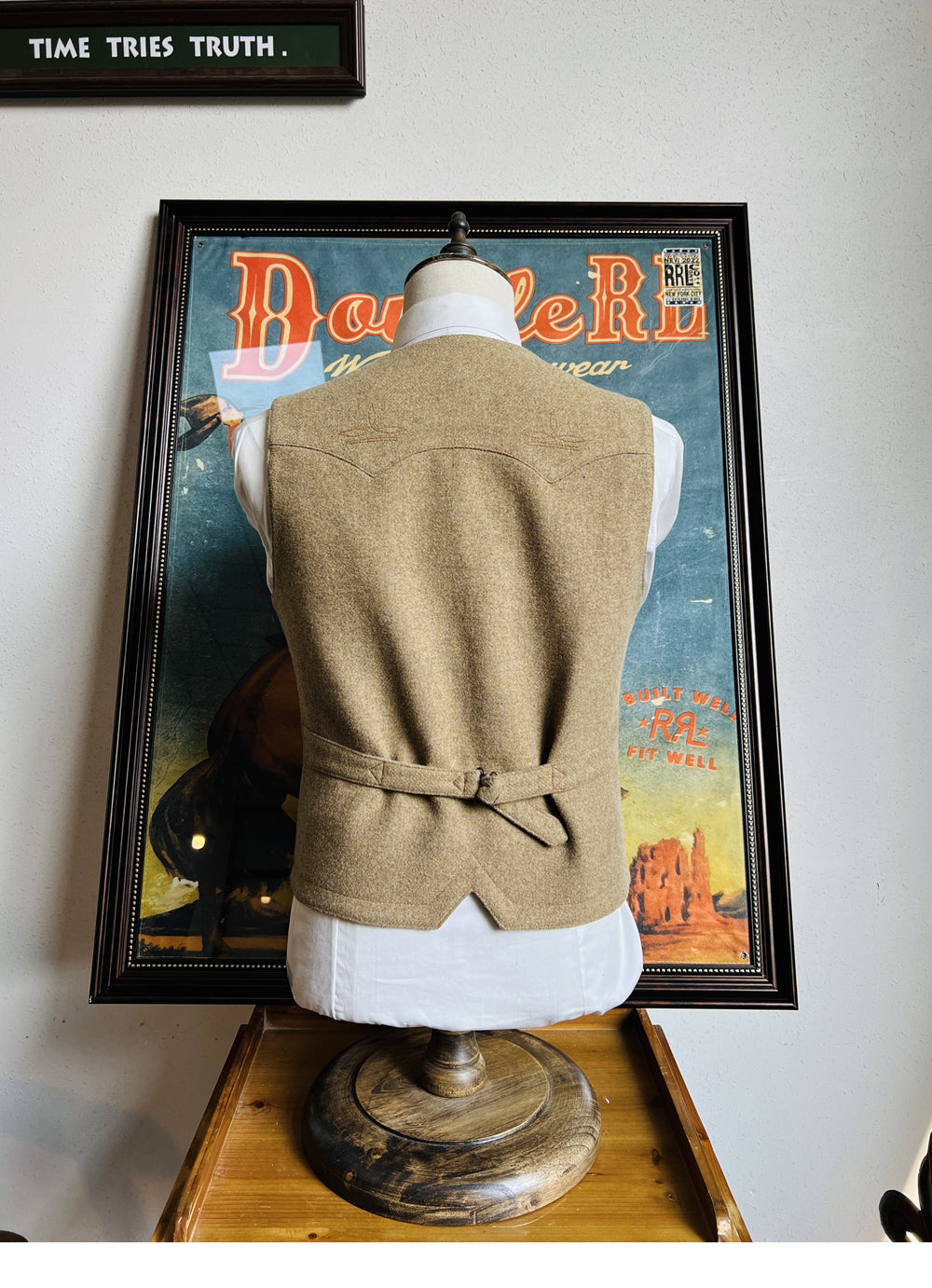 絶妙な色味☆ウール ウエスタンベスト S～3XL☆