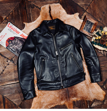 ヴィンテージ復刻 イタリア産カウレザーメカニック フライトジャケットS～4XL