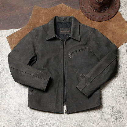 1930’s ヴィンテージ復刻型 ゴートレザー  シングルライダース ジャケット M～4XL