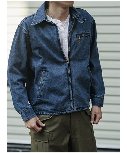 ☆ヴィンテージ70's  13OZ デニム トラックジップアップジャケット☆S～2XL