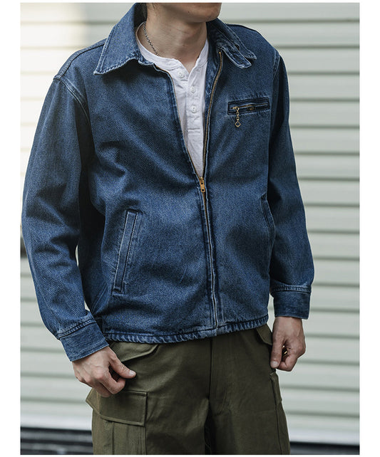 ☆ヴィンテージ70's  13OZ デニム トラックジップアップジャケット☆S～2XL