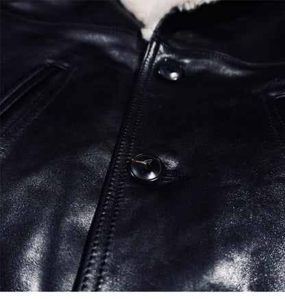 ★ホースハイドレザー×ムートン使用 ランチコート★