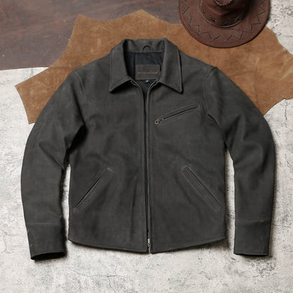1930’s ヴィンテージ復刻型 ゴートレザー  シングルライダース ジャケット M～4XL