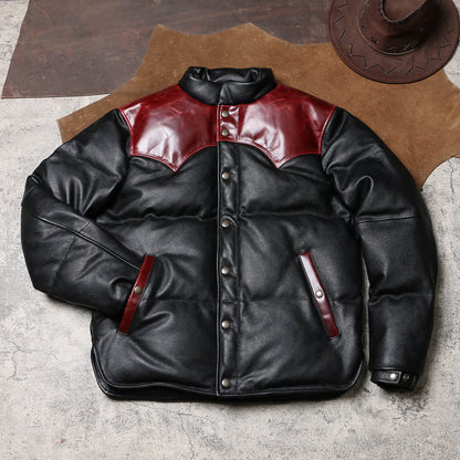 ☆カウレザーダウンジャケット☆ M～5XL