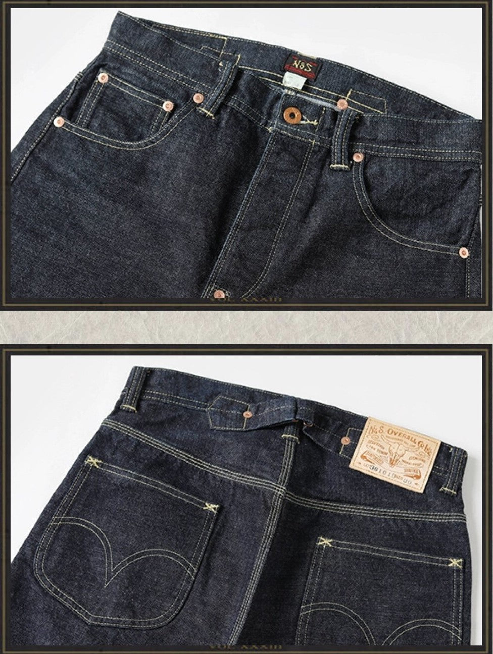 ◇1936年101型ヴィンテージ復刻 14.5OZ セルビッチ デニムパンツ◇29～38サイズ
