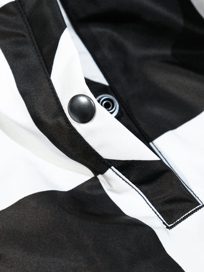 ▲リバーシブルデザイン チェッカー柄MA-1ジャケット▼S～2XL