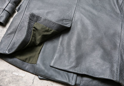 絶妙な色味のブルーグレー◇ヴィンテージ復刻  1.8㎜ USネイビーPコート▼M～4XL