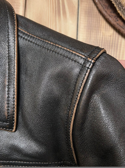 ★507 type3型 復刻モデル 植物タンニン鞣しカウレザージャケット★ S～6XL