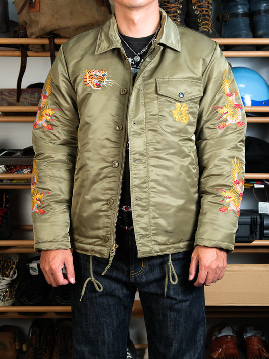 4色展開▲ヴィンテージ モディファイ デザイン A2デッキ ベトジャン▼S～3XL