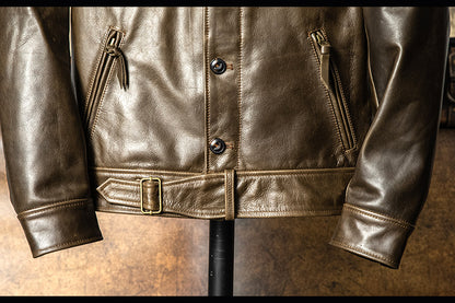 ☆1.6㎜ P37 カウレザージャケット☆S～3XL