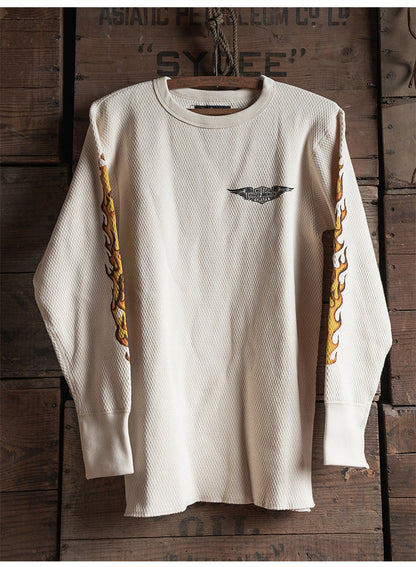 ◆色味、プリントの雰囲気もGOOD◆ヴィンテージ復刻  MOTORCYCLEロングＴシャツ◆S～2XL