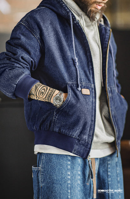▲ヴィンテージ J130復刻 10.5OZ デニム アクティブジャケット▼S～2XL