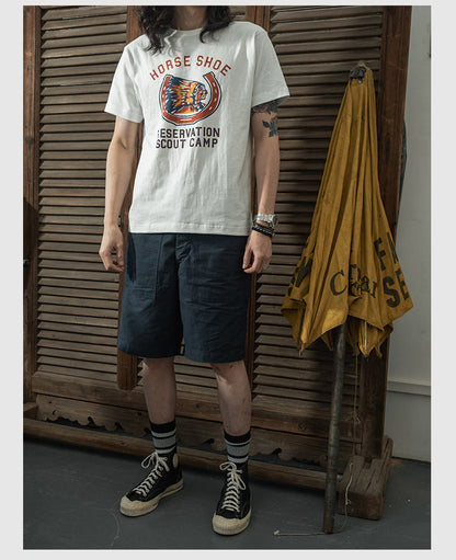２色展開◆indian red union highプリント Ｔシャツ◆S～2XL
