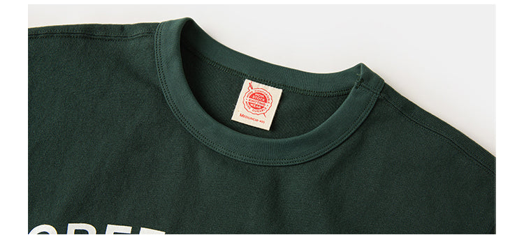 ２色展開◆色味、プリントの雰囲気もGOOD◆ヴィンテージ復刻GREEN CAMP PANTHERSプリント Ｔシャツ◆S～2XL