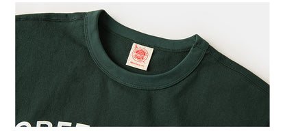 ２色展開◆色味、プリントの雰囲気もGOOD◆ヴィンテージ復刻GREEN CAMP PANTHERSプリント Ｔシャツ◆S～2XL