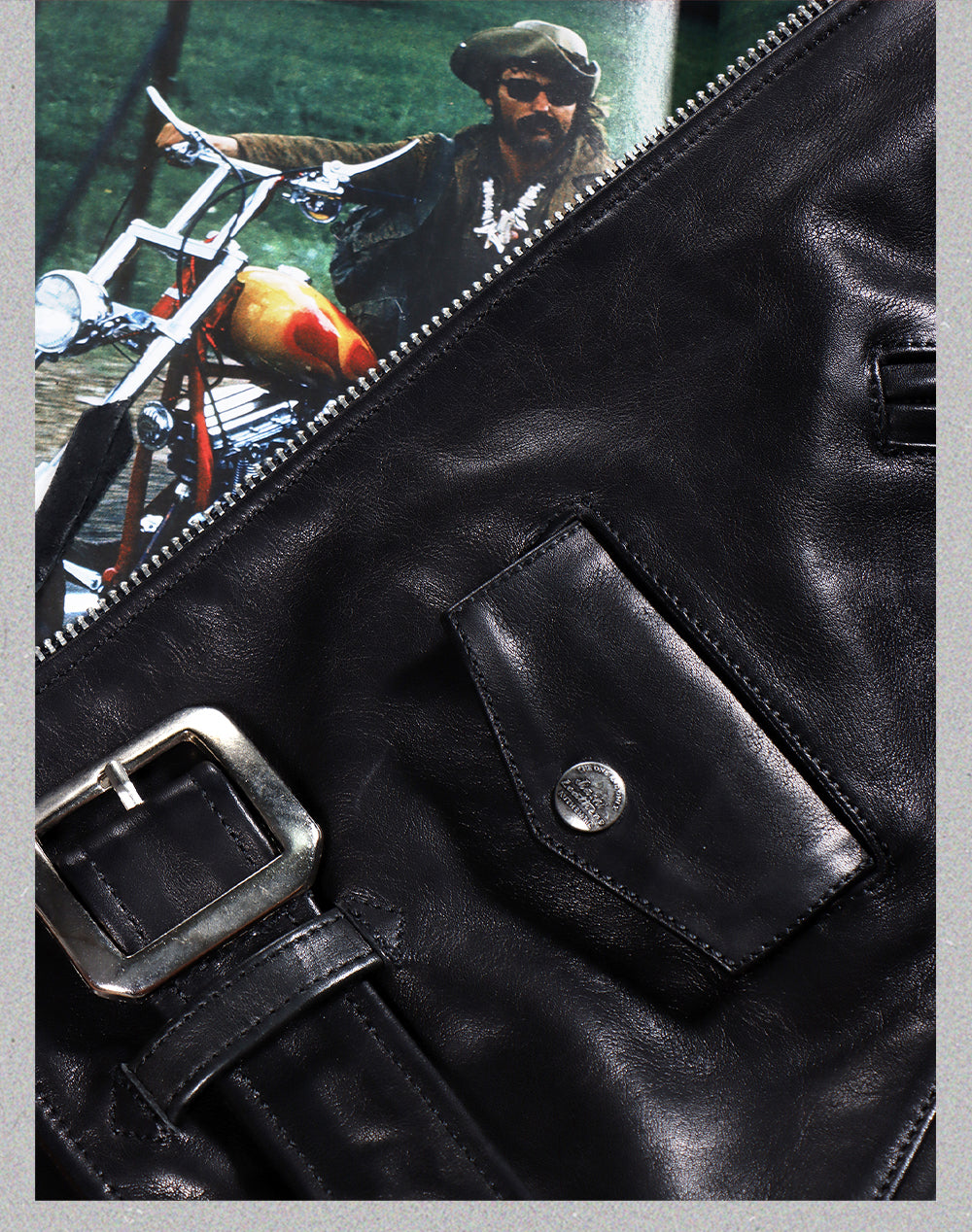 ヴィンテージ50s 613型復刻 1.4mmカウレザー ダブルライダースジャケットS～4XL