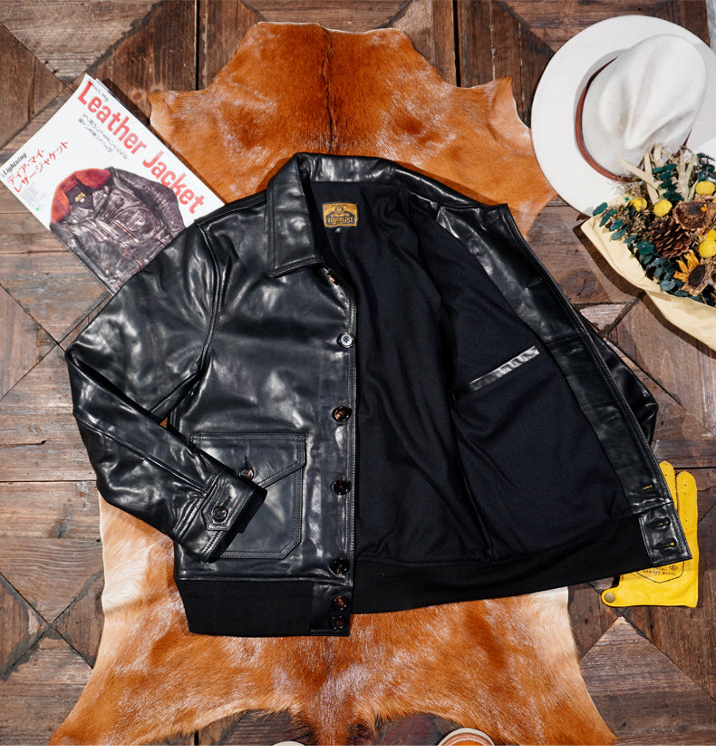 ★ヴィンテージ USエアフォース復刻 ホースハイドレザー A-1 フライトジャケット M～4XL