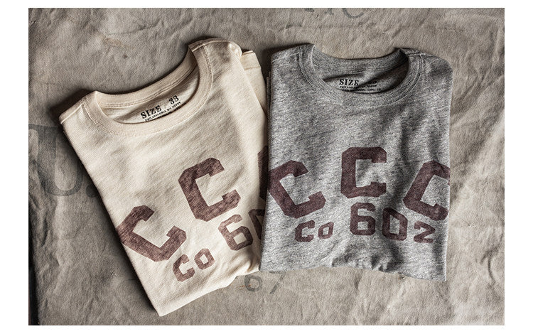 ２色展開◆CCCプリズナー 染み込みプリントＴシャツ◆XS～3XL
