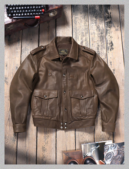 ☆ヴィンテージ復刻カリフォルニアレンジャーカーフレザージャケット☆S～5XL