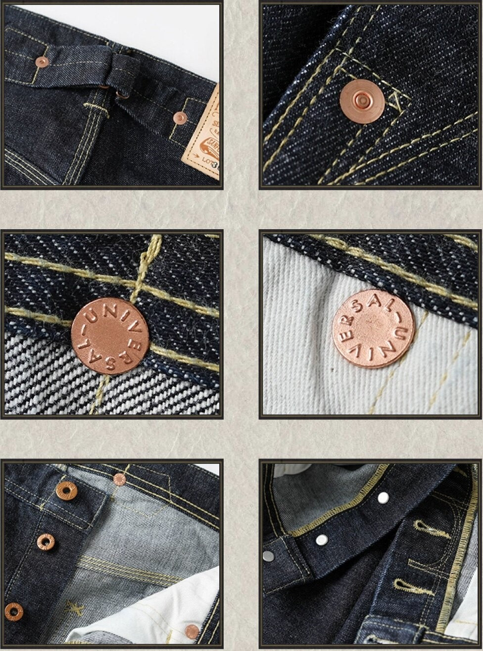 ◇1936年101型ヴィンテージ復刻 14.5OZ セルビッチ デニムパンツ◇29～38サイズ