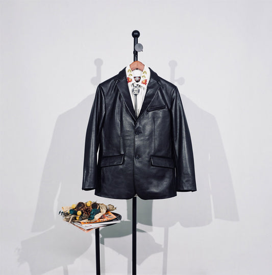 ◇カーフレザーテーラードジャケット◇S～3XL