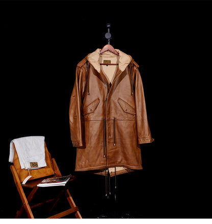 3色展開◇ヴィンテージ復刻 カウレザーM-51 フィッシュテイルコート◇