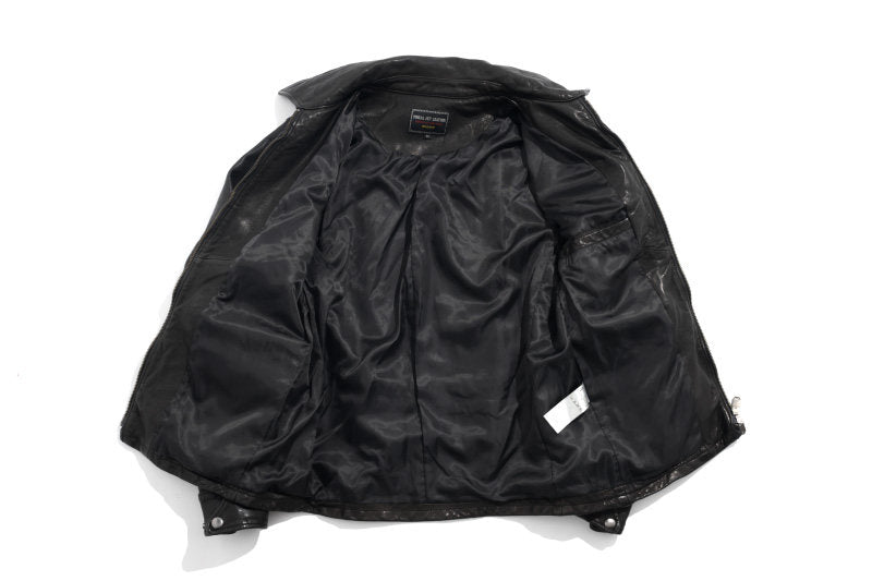 ◇植物タンニン鞣しシープレザー シングルライダースジャケット◇M～3XL