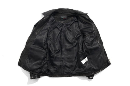 ◇植物タンニン鞣しシープレザー シングルライダースジャケット◇M～3XL