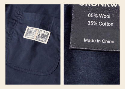 ★ヴィンテージ復刻 ウールコットン ビーチベスト★S～2XL