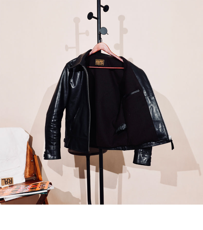 1.5mm厚★ホースハイド 植物タンニン鞣し スポーツジャケット★