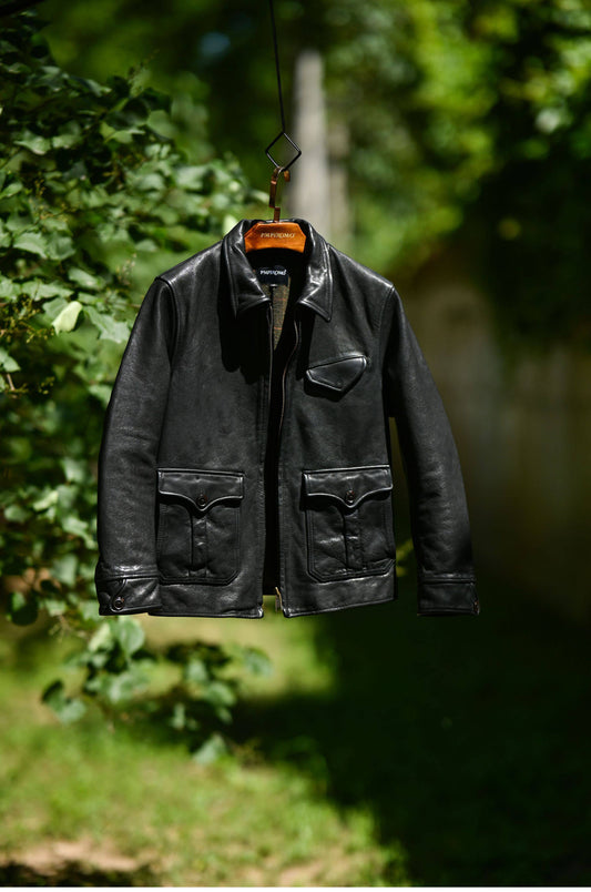 ◆上質カウレザー フロントジップカーコート◆Ｍ～3XL