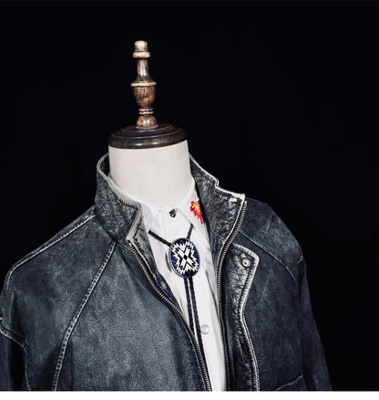 絶妙なヴィンテージ加工△ウォッシュ加工イタリア産カウレザー  ブルゾン▽ S～XL