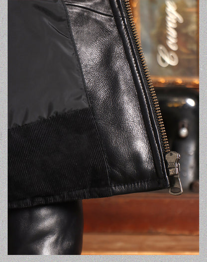 ◇シープレザーダウンジャケット◇ M～5XL