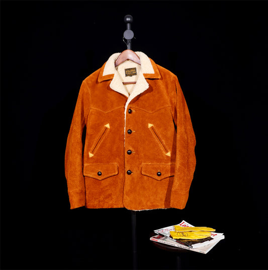 ✩ヴィンテージ復刻 スウェード ウエスタン ランチャージャケット✩S～4XL