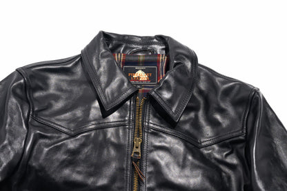 ✩ヴィンテージ復刻 デザイン茶芯 ホースハイドレザー シングルライダース ジャケット✩ M～2XL