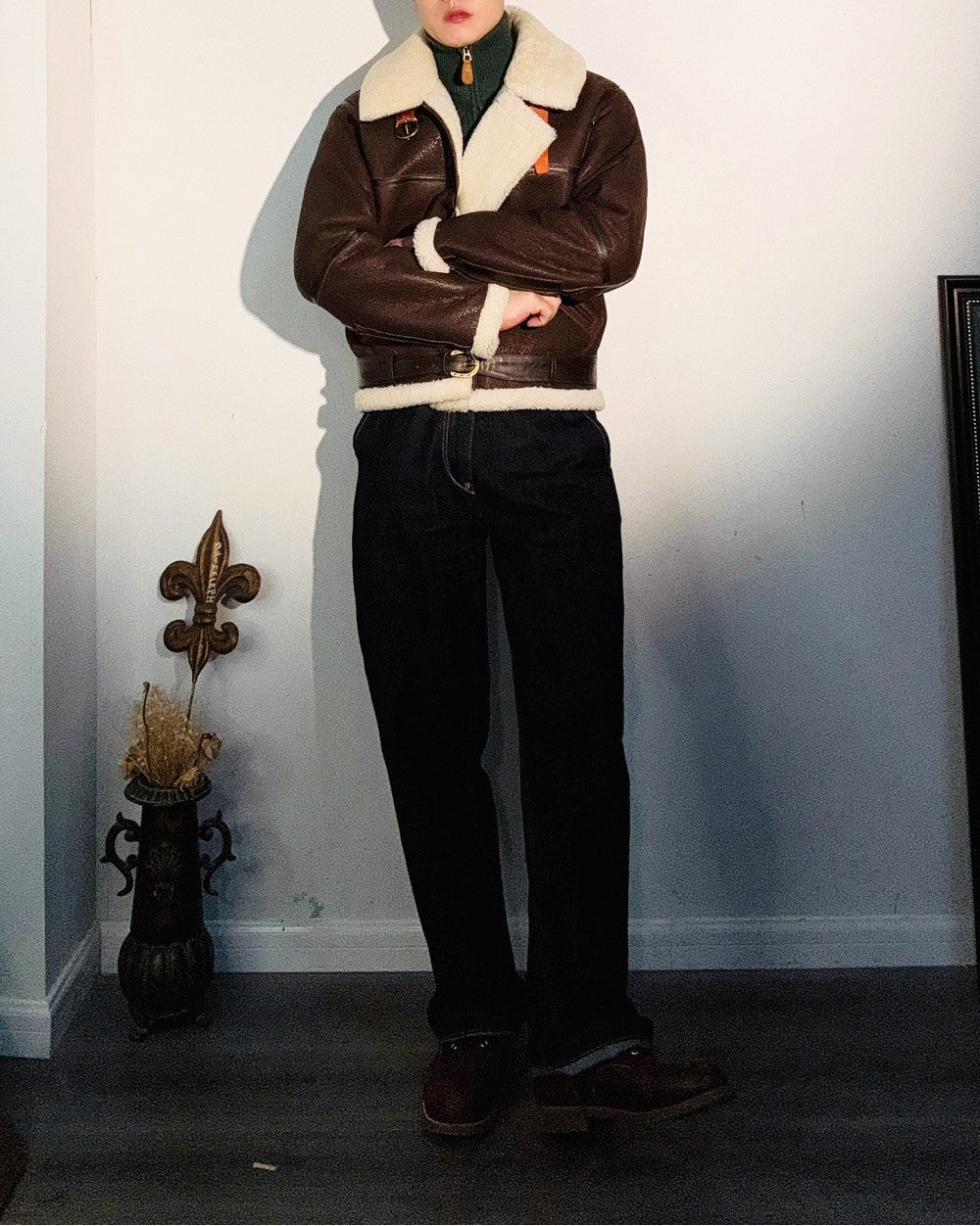 ２色展開★B-6 ムートン フライトジャケット★