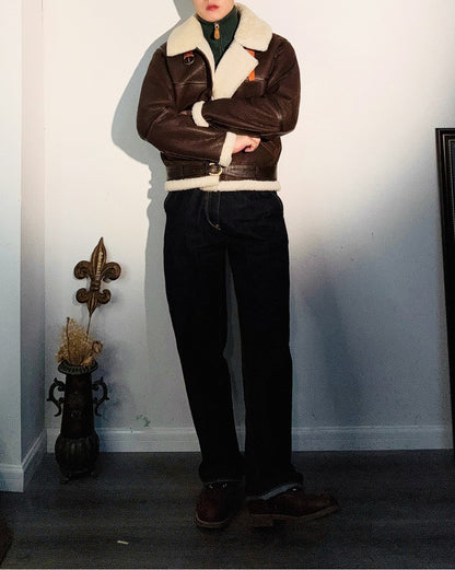 ２色展開★B-6 ムートン フライトジャケット★